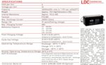 Batteria 12V 260Ah ciclica CP. LDC12-260 immagine specifiche prodotto.