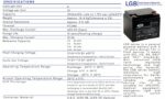 Batteria 12V 45Ah AGM CP. LGB12-45 immagine specifiche prodotto.