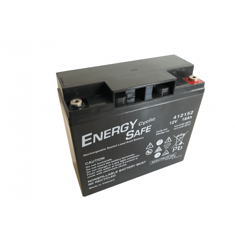Batteria Energy Safe 12v 18Ah Ciclica AGM VRLA CP.00412152 