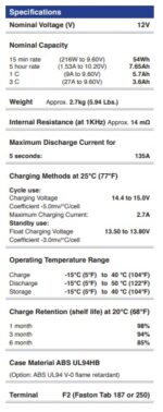 Batteria Energy Safe 12v 9Ah AGM VRLA CP.00412093 foto caratteristiche.