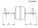 Batteria Tadiran Litio SL2770P 3.6V 8.5Ah C CP. SL2770P immagine terminali.