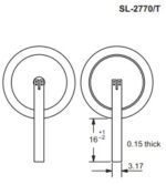 Batteria Tadiran Litio SL2770T 3.6V 8.5Ah C CP. SL2770T immagine termiali.