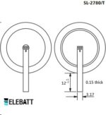 Batteria Tadiran Litio SL2780T 3.6V 19Ah D CP. SL2780T immagine terminali.