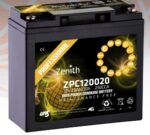 Batteria Zenith 12V 20Ah AGM Power Cranking per avviamento e alimentazione veicoli.