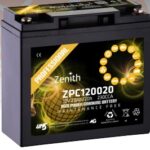 Batteria Zenith 12V 20Ah AGM Power Cranking per avviamento e alimentazione veicoli.