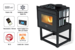INSERTO CAMINO PELLET CANALIZZATO 13 KW FOCO - immagine 3