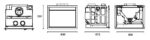 Inserto a pellet canalizzato 15 Kw Foco immagine dimensioni.