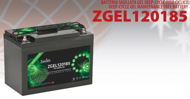 Batteria Zenith ZGEL120185 12V 90Ah GEL Deep Cycle VRLA