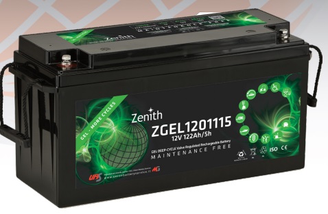 Batteria Zenith ZGEL1201115 12V 150Ah GEL Deep Cycle VRLA