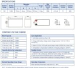 Scheda tecnica batteria Enerpower SLC7,2-12 12V 7,2Ah AGM con caratteristiche tecniche dimensioni e terminali.