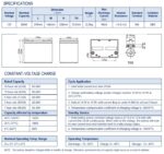 Scheda tecnica Enerpower SLC80-12 12V 80Ah AGM con dimensioni e specifiche
