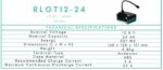 Batteria 12V 24Ah Litio CP. RLGT12-24 immagine specifiche tecniche.