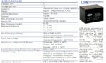 Batteria 12V 100Ah AGM CP. LGB12-100 immagine specifiche prodotto.