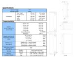 Batteria Haze 12V 160Ah AGM CP. HZB12-150 immagine dimensioni e terminali.