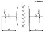 Batteria Tadiran Litio SL2780P 3.6V 19Ah D CP. SL2780P immagine terminali.