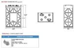 Batteria Trojan 6V 420Ah Deep-Cycle CP: L16P-AC foto dimensioni e terminali.