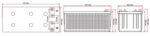 Batteria Zenith 12V 200Ah AGM CP. ZLM120100 immagine dimensioni.