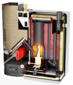 Caldaia a pellet Skill Boiler 35 Plus immagine compattatore cenere.