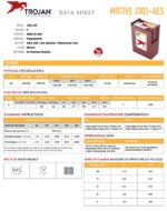 Batteria Trojan 6V 279Ah AGM CP. J305-AES immagine specifiche tecniche..