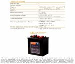 Revolead LTL6-225 6V 225Ah Batteria Deep Cycle | Elebatt - immagine 6